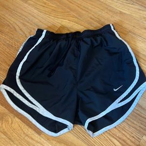Nike Black and White Dry fit running shorts